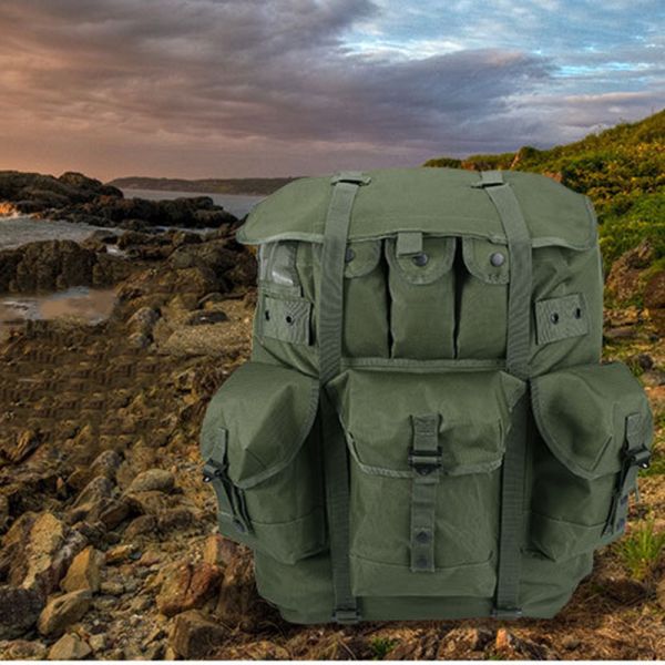 Tactical Iron Frame Bag Outdoor Camping Hiking Combat Large-Capacity Duffel Bag