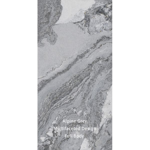 Luxurious Grey Marble Porcelain Tiles 900x1800mm Matt