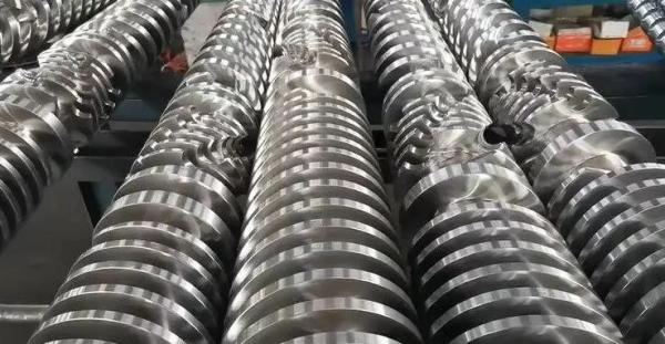 parafuso gêmeo cônico de aço estrutural e tambor da liga 38crmoala para o perfil do PVC WPC