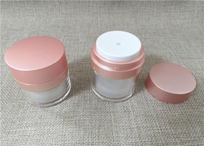 Non Spill Acrylic Lotion Bottle Pink Screw Down Cap Customized Size