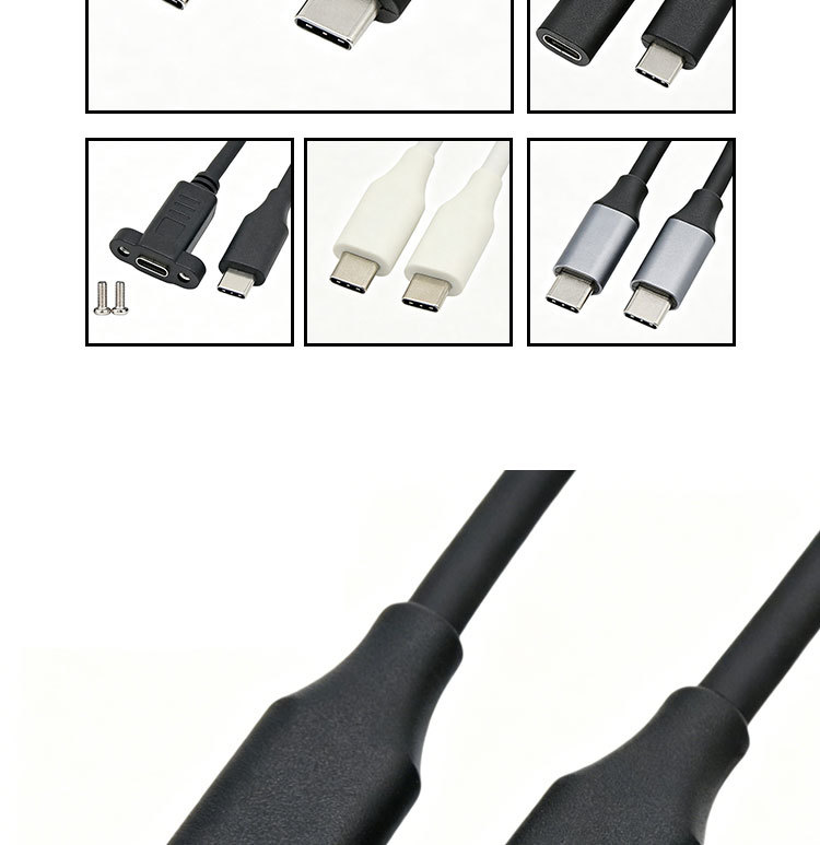 4K HD Video 60W PD Charging USB3.2 Gen2 Type C to Type C Data Cable for Phone Laptop 4K HD Video 60W PD Charging USB3.2 Gen2 Type C to Type C Data Cable for Phone Laptop