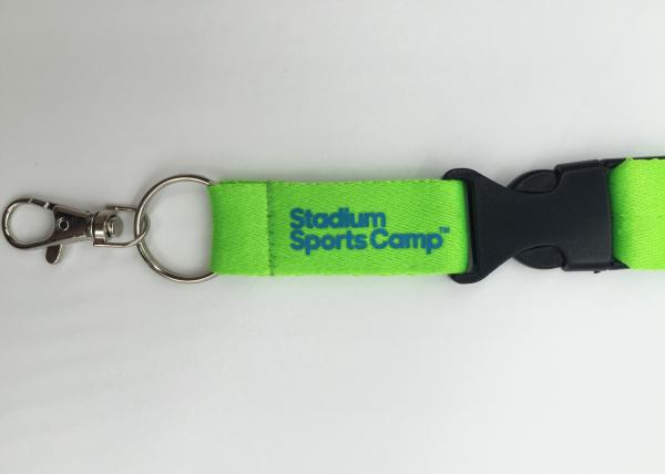 Personalized logo plain color id badge holder lanyard polyester custom printing