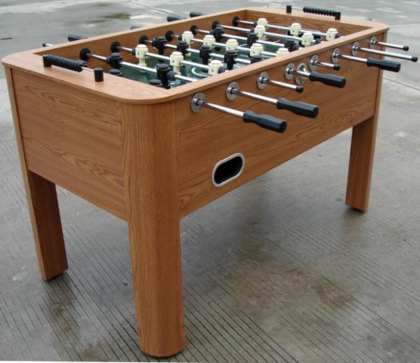 Wooden Soccer Game Table PVC Lamination Steel Rod Robot Player For Club