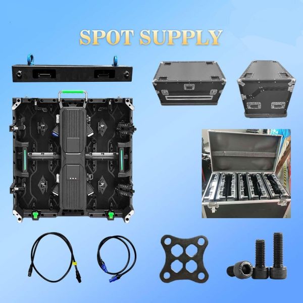 Alquiler de pantalla de fundición por inyección de aluminio/caja de hierro 960mm*960mm P5 Indoor LED Display HD Picture Advertisement