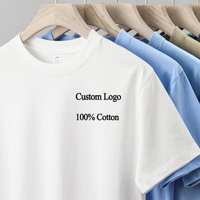 T-shirt em branco de lavagem ácida Unisexo Manga curta 100% algodão Vintage Larga Grande Hombre Plain