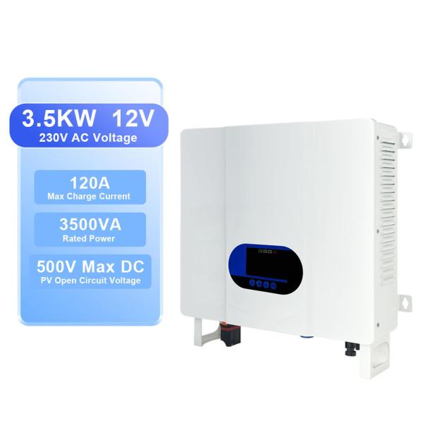 3.5kw ホームオフグリッドソーラーインバーター 24v 3000w シングルフェーズ 3kw 3kva Mpptコントローラ付き