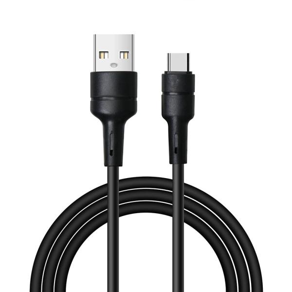 1M PVC serie 2A Carga USBA a TYPEC a micro a la iluminación carga y transferencia de datos cable