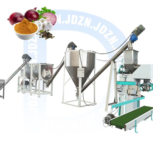 Screw Elevator Packaging and Packaging Machine for Dry Food Powder Mixing Weight 1400 KG