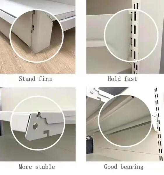 New Model Cheap Frosted Grey Double Side Gondola Supermarket Shelf