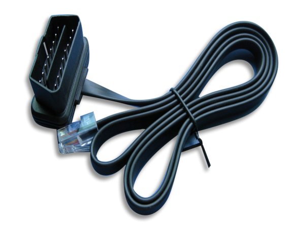Black Ribbon OBD2 RJ45 to Ethernet OBD II Male to RJ45 Cable for Temperature Range -20-80°C User-friendly