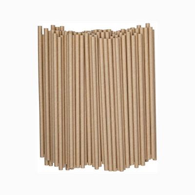 Palhas bebendo de papel de embalagem de Brown biodegradáveis para o partido do restaurante