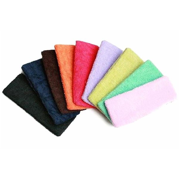 Eco Friendly Pink Terry Cloth Wristbands , Running Wrist Sweatbands Quick Delivery