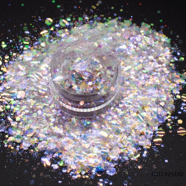 Fantasy Colors Stage Fairy Makeup Plastic Glitter Blend Powder Holographic Craft