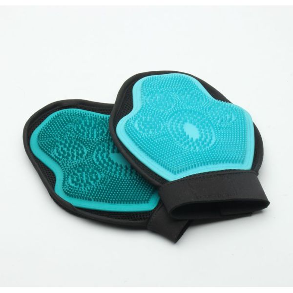 Commercial Rubber Pet Grooming Glove Universal Size Environmental Friendly