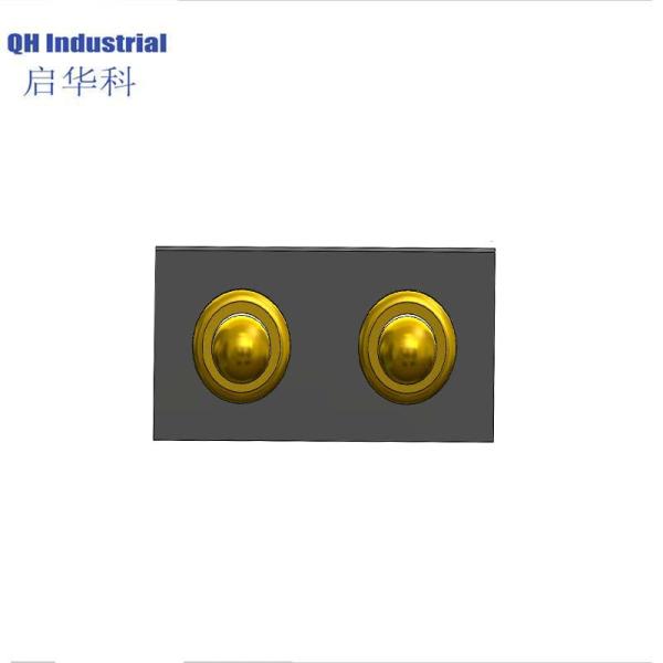 2Pin 2.54mm Pitch Portugal Ce Standard Telecom Connector Magnetic Cable Connector Magnetic spring loaded pin Connector