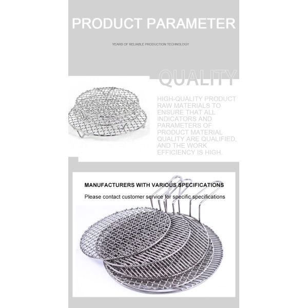Lightweight Portable BBQ Grill Net For Travel & Camping
