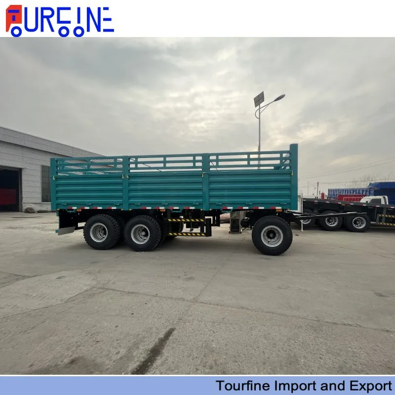 3 Axle 20 Ton Heavy Duty Drawbar Full Trailer for General Cargo Transport