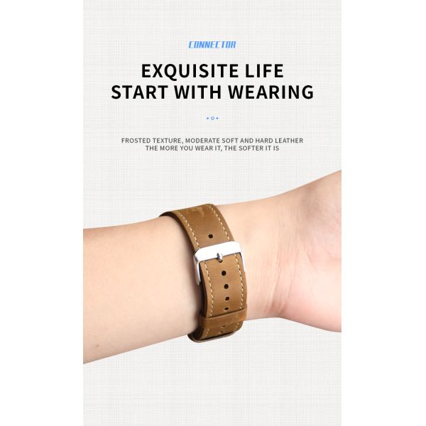 Apple Watch Leather Look Band Bracelet for 38mm 40mm 42mm 44mm Series 7 6 SE 5 4 3 2 1