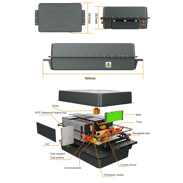 CTS EV Автомобильный аккумулятор 330V 400V 100kwh 60kwh 50kwh Электрический аккумулятор для автомобилей