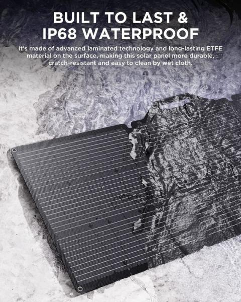200W carregador de painel solar portátil para RV acampamento iate carrinho de golfe IP68 à prova d'água