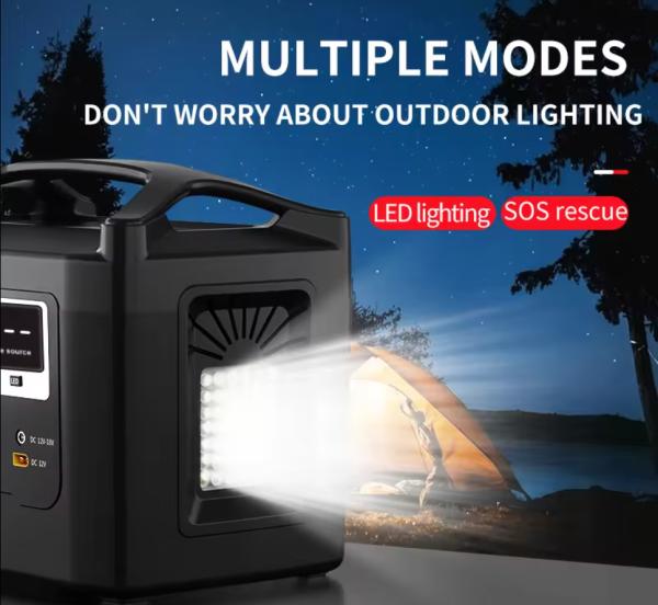 Quick Charge 110v 120v 600W Multi-Function Outdoor Sharing Outdoor Charging Solar Generator Portable Power Station