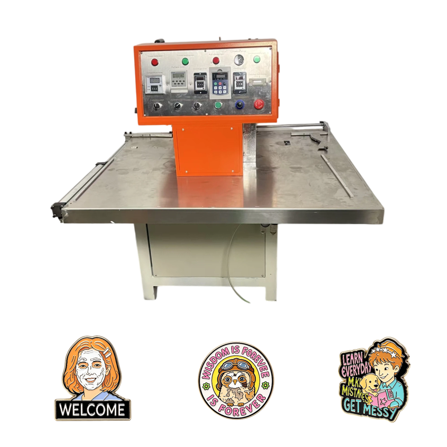 Metal Lapel Pin Equipment Full Automatic Vacuum Centrifugal Casting Machine