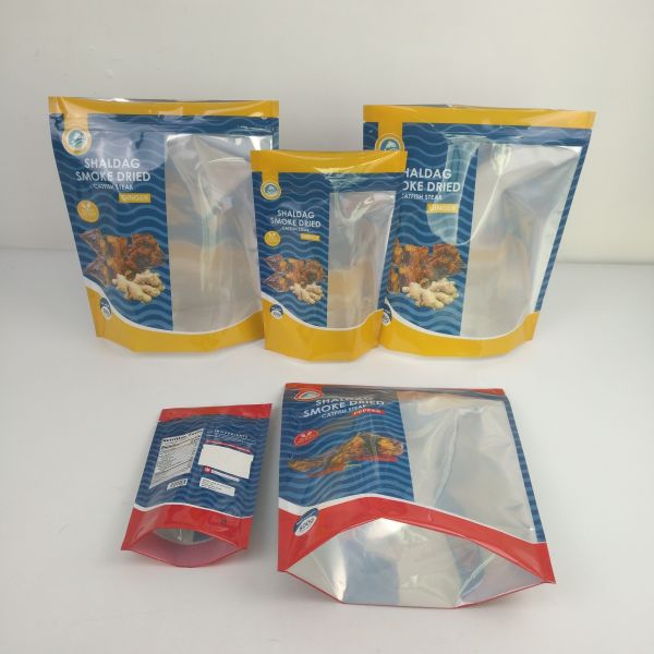 Glossy Smell Proof Packaging Bags Snack Dried Food Mylar Ziplock Stand Up Bags