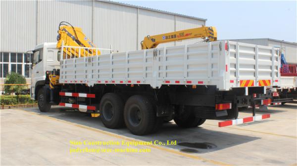 Straight Arm Truck Mounted Crane 10T SQ10SK3Q Self Locking Up And Down