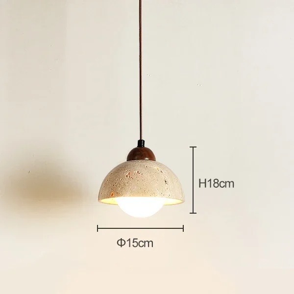 Wabi Sabi Pendant Light Designer Retro Stone Light Bedroom Bedside Dining Lights（WH-AP-676）