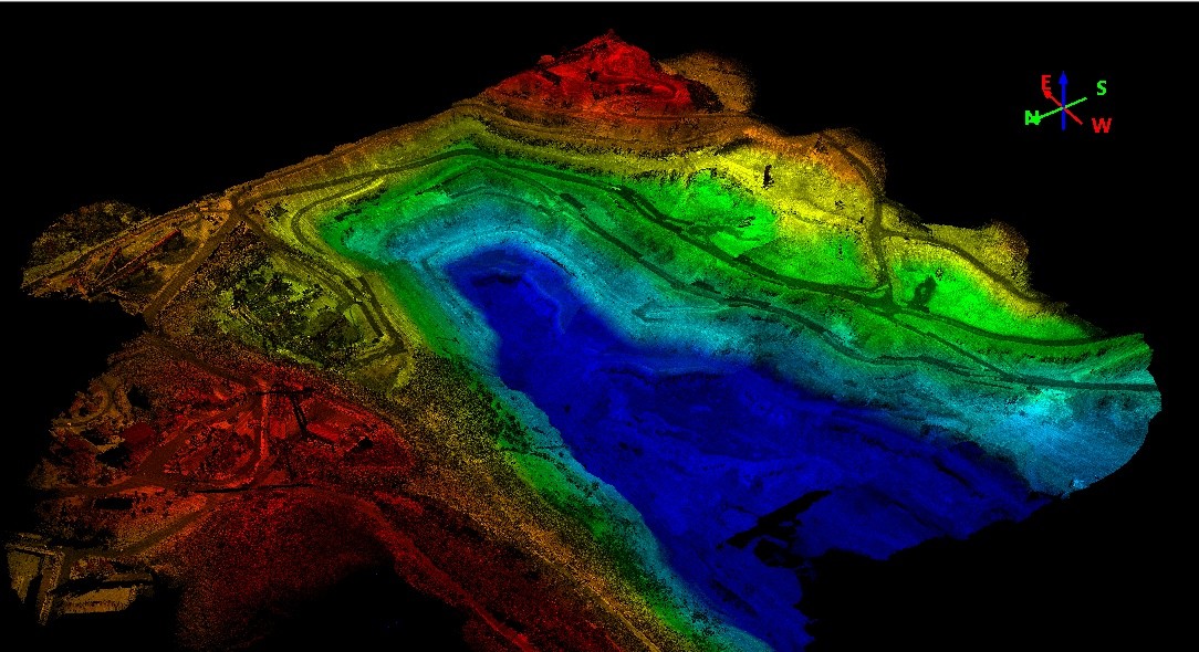 Дрон-съемка Лазерный сканер HESAI Pandar40p Geosun GS-260F Система сканирования LiDAR