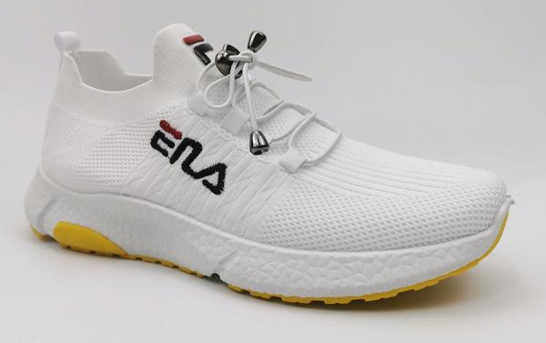 Logo Embossed Mens Breathable Running Shoes Size 15 Rubber Soles