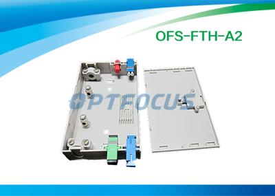 Cabo de remendo de pouco peso do PC da caixa FTTH LC da terminação da fibra da montagem da parede