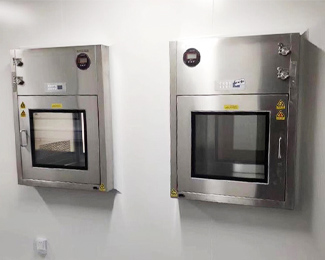 Двойной ручной пропуск чистой комнаты двери до коробка Passbox с механической блокировкой