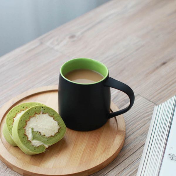 Savall Tropical Coloerd Personalized Porcelain Mugs Ceramic Cappuccino Cups