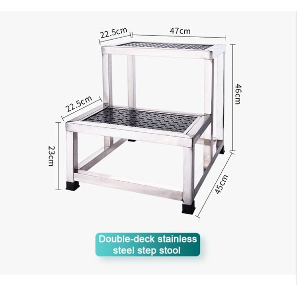 Barato y fuerte pie de acero inoxidable paso taburete 1 paso