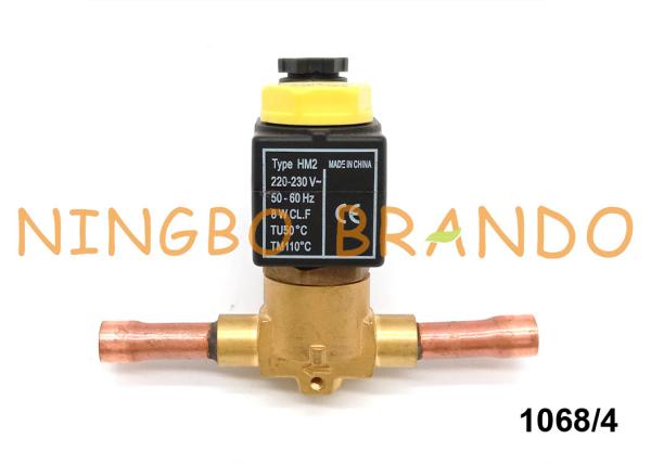 Castel Type 1068/4 réfrigération 220VAC de vanne électromagnétique de soudure de 1/2 »