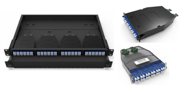 1U UHD MPO/MTP Patch Panel with 96F Fiber Count and Full Cover Fixed Design for Rack Mounting