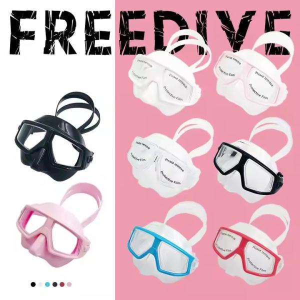 Fog Proof Soft Freediving Snorkel Mask Comfortable For Underwater Deep Dive