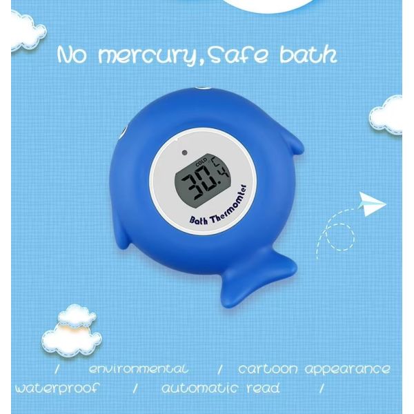 DTH-158 Cute Fish Appearance Digital Baby Bath Thermometer Environmental Protection Harmless Health