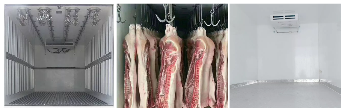 4x2 diesel aisló las cajas del camión, caja refrigerada de la recogida