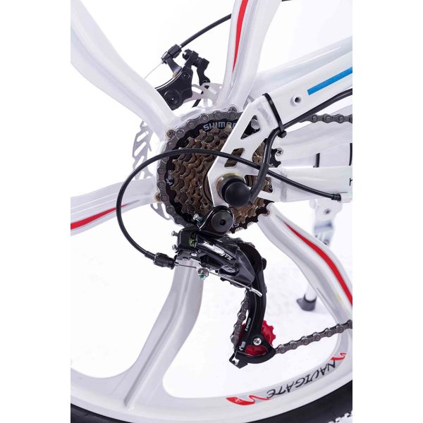 Aluminum Alloy Folding Electric E Bike Wear Resistant Steel Suspension Frame