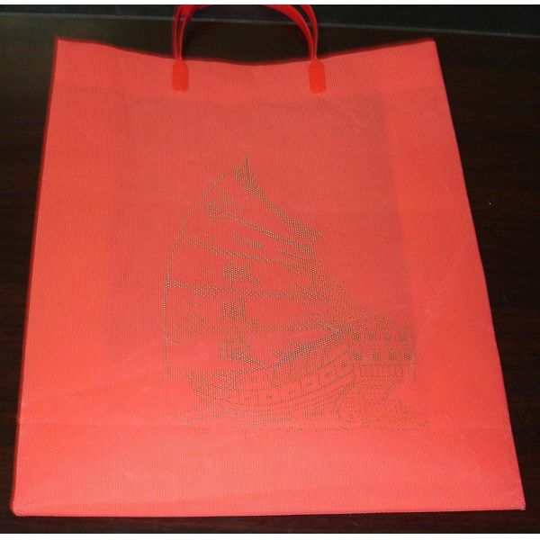 Promotional Classic Hard Plastic Wine Bags With Reinforced Paper Card