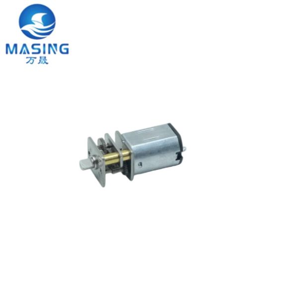 12mm N10 N20 N30 Right Angle Gearbox Small Worm Gear DC Brushed Motor Door Lock Motor 5V 12V