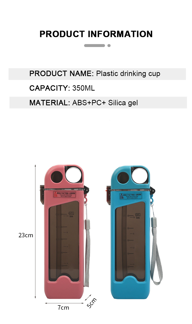 Thermal Insulation None 12oz Personalized Square Portable Water Cup for Outdoor