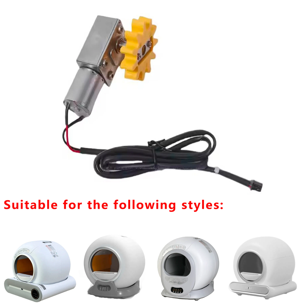 FT-46SGM370 High Torque Silent Operation Customizable Speed Worm Gear Motor for Smart Cat Litter Box