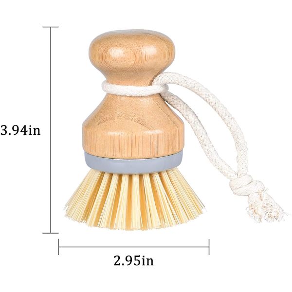 Кухня ODM бамбуковая Scrub ладонь волокна набора щетки щетинится ISO9001