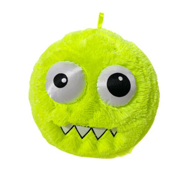 Diameter 9'' Small Kids Plush Toy with Inflatable Fabric Furry Fluffy Balls and Pump