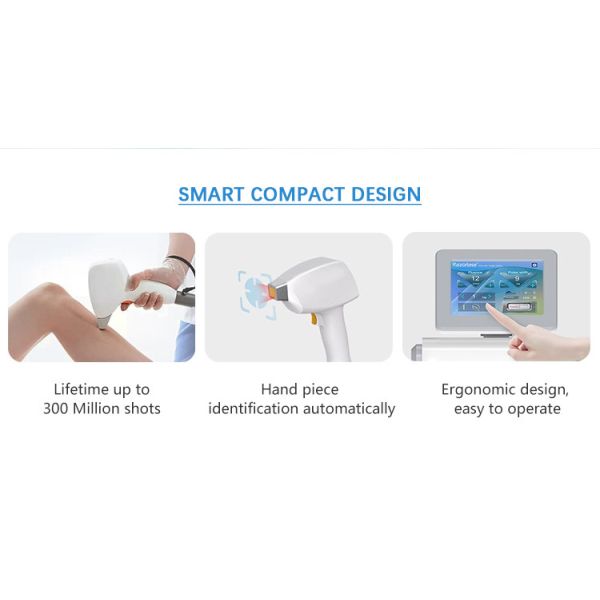 808 Diode Laser Hair Removal Machine SDL-B 12mm*12mm / 12mm*16mm Spot FDA Approved