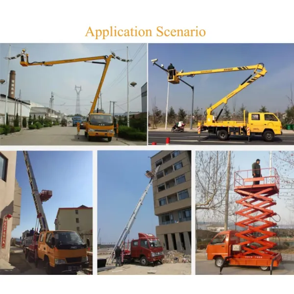 28m-32m Telescopic Boom Hydraulic Man Lift Truck For Aerial Work