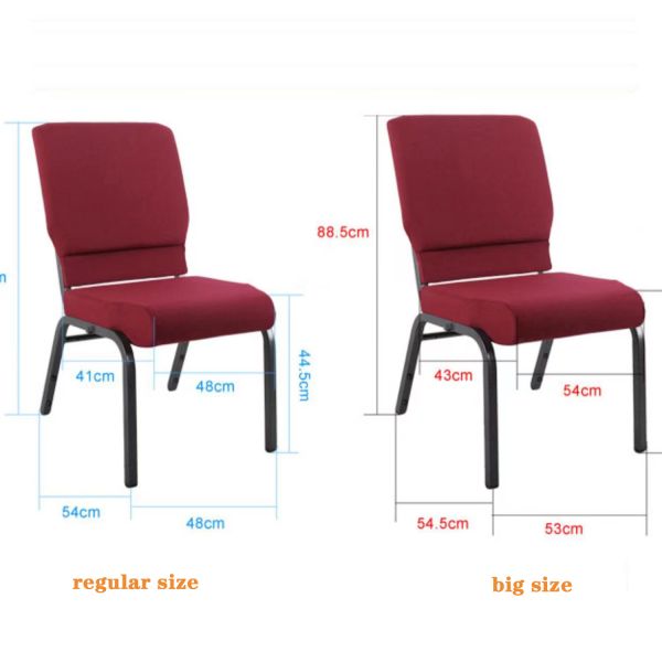 Environmentally Paint Stacking Church Chair Conference Chair 25*25*1.2mm